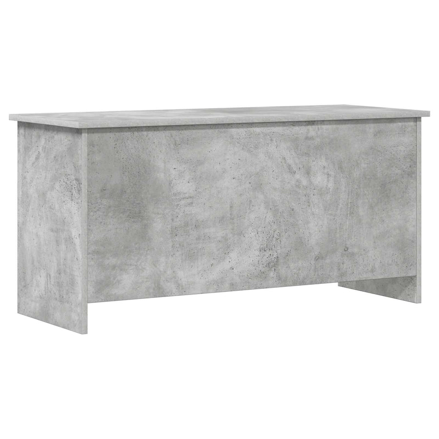 Opbergkist met opslag Betongrijs 100 x 40 x 50 cm Bewerkt hout