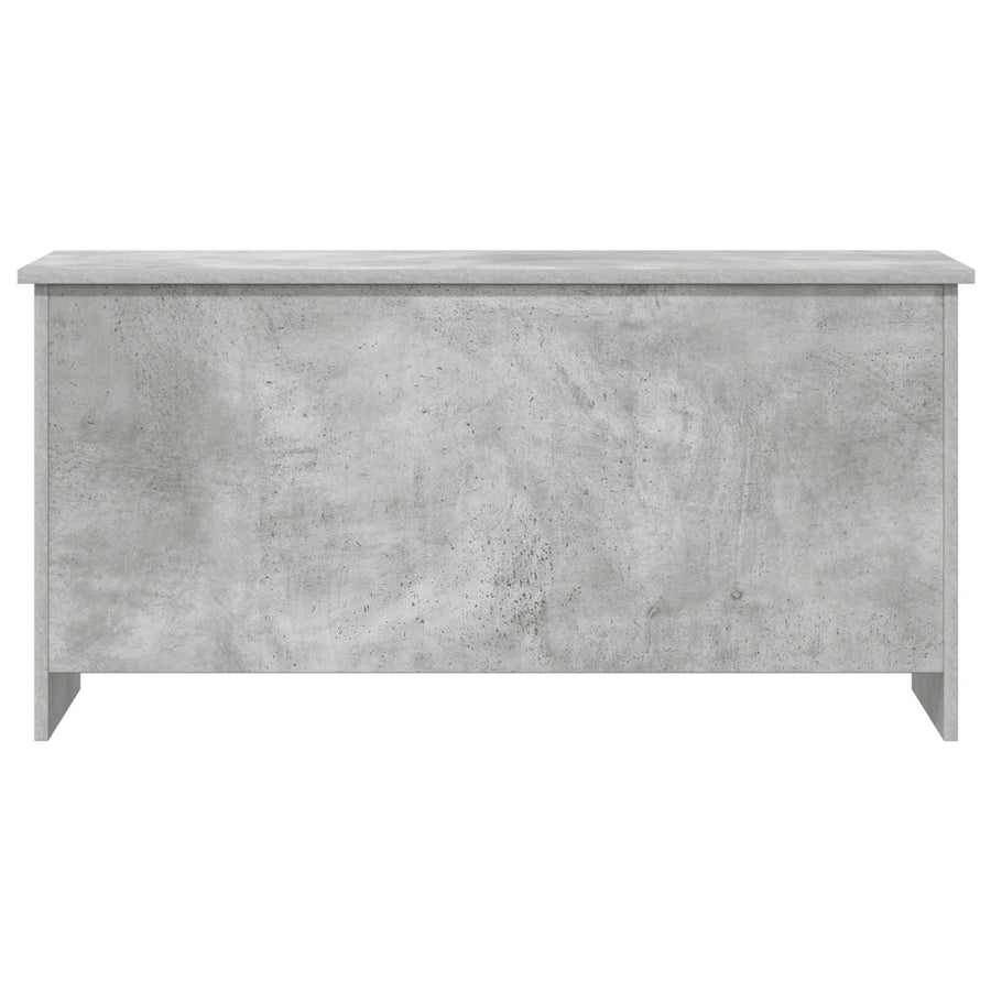 Opbergkist met opslag Betongrijs 100 x 40 x 50 cm Bewerkt hout