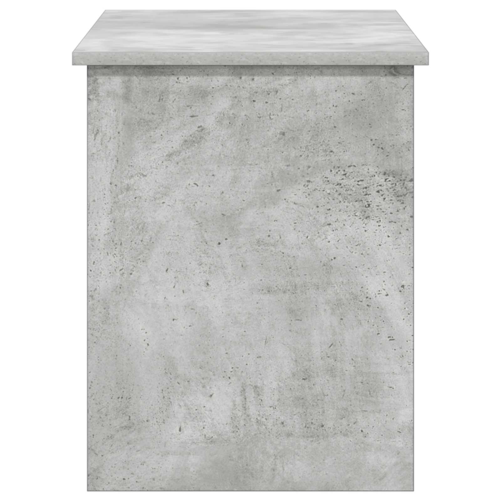 Opbergkist met opslag Betongrijs 100 x 40 x 50 cm Bewerkt hout