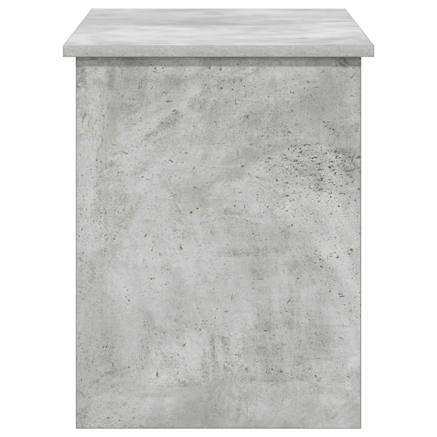 Opbergkist met opslag Betongrijs 100 x 40 x 50 cm Bewerkt hout