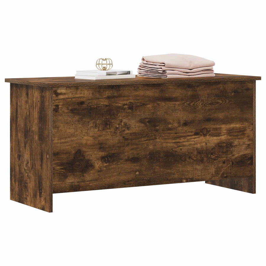 Opbergkist Gerookt eiken 100 x 40 x 50 cm Bewerkt hout