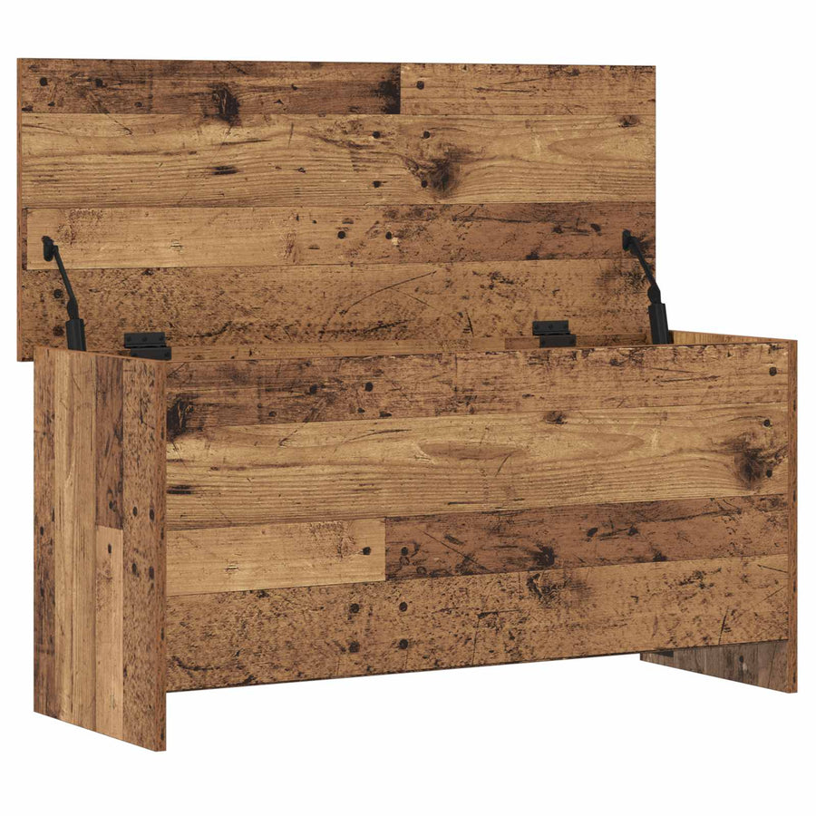Opbergkist met opslag Oud hout 100 x 40 x 50 cm Bewerkt hout