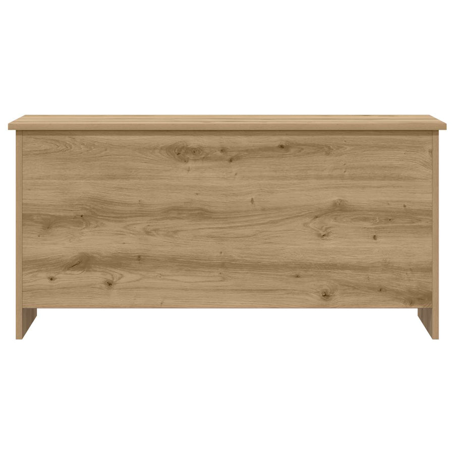 Opbergkist Artisanaal eiken 100 x 40 x 50 cm Bewerkt hout