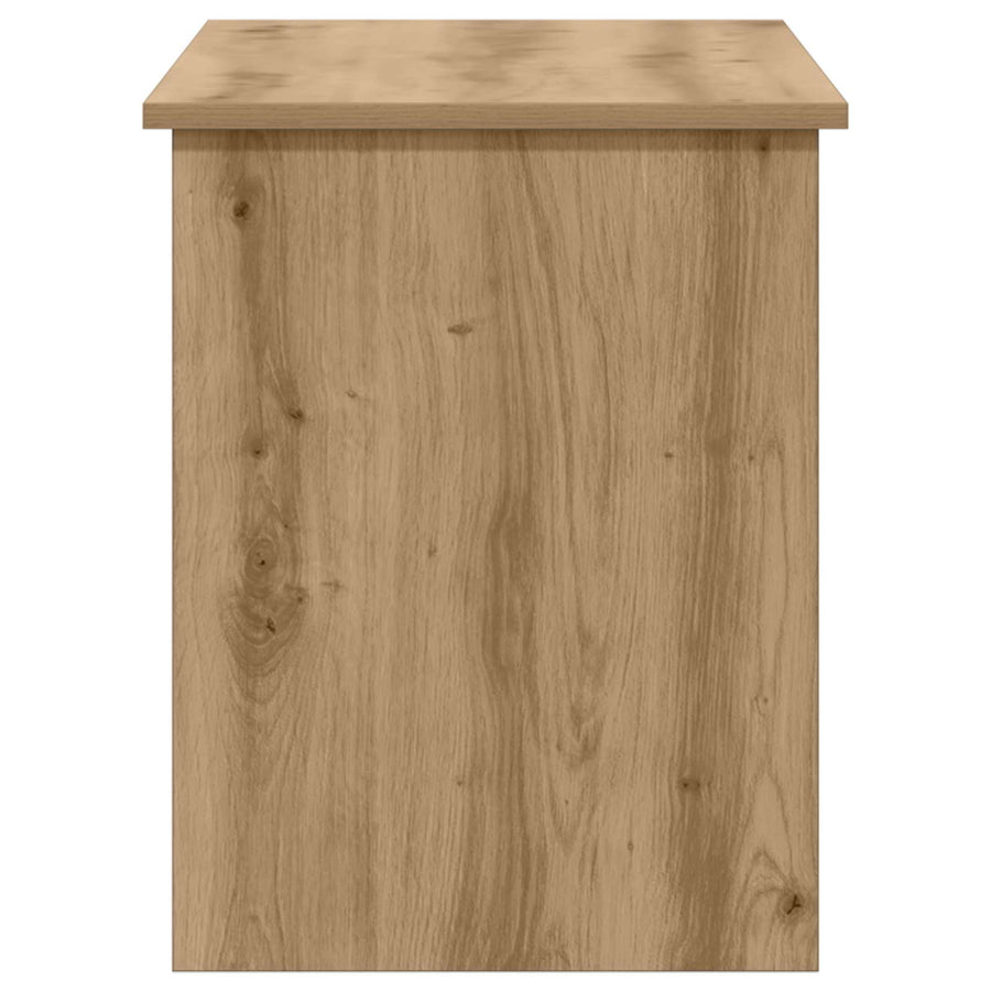 Opbergkist Artisanaal eiken 100 x 40 x 50 cm Bewerkt hout