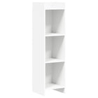 Bookcase White 30 x 30 x 111 cm Engineered Wood