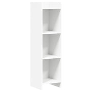 Boekenkast 30x30x111 cm wit bewerkt hout