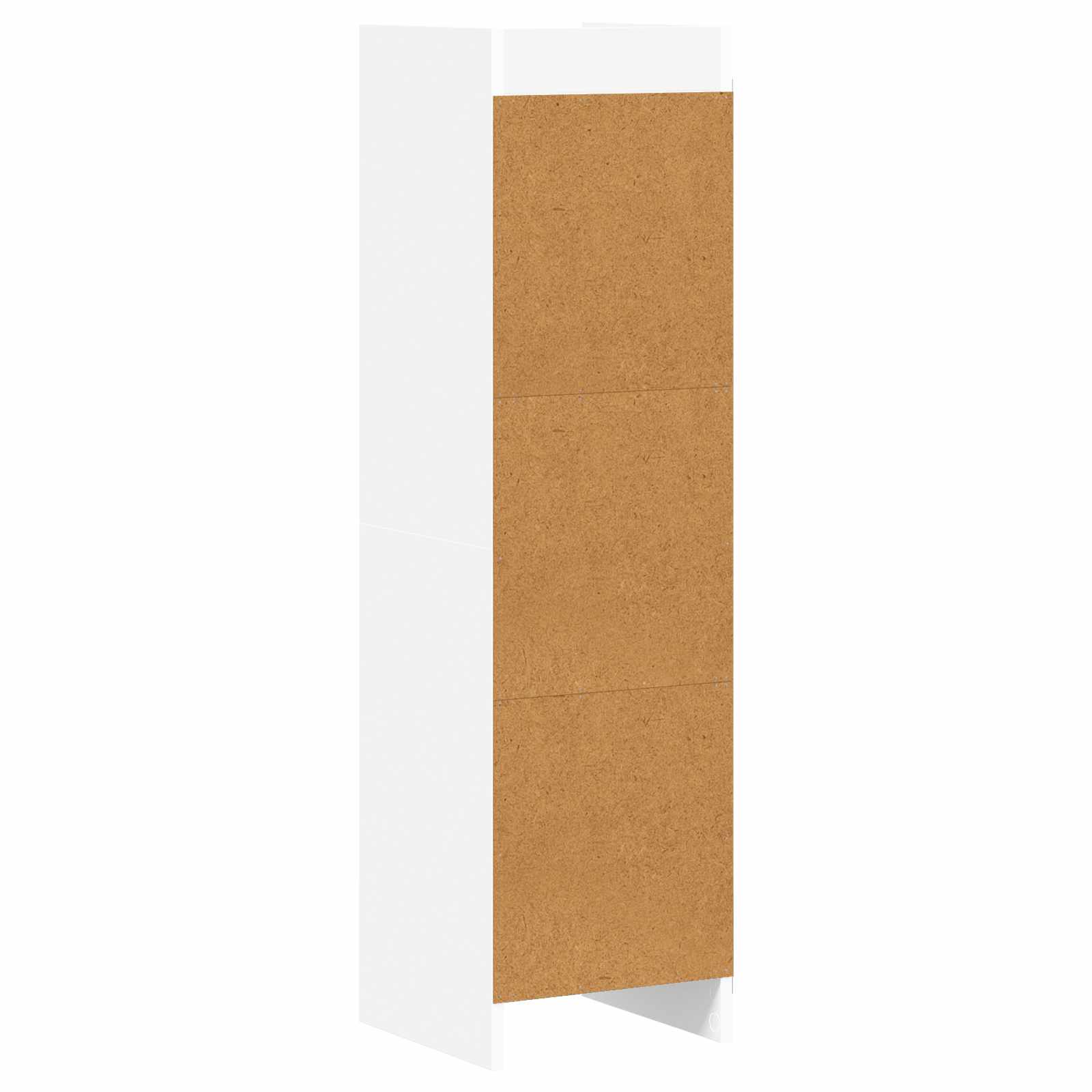 Boekenkast Wit 30 x 30 x 111 cm Bewerkt hout