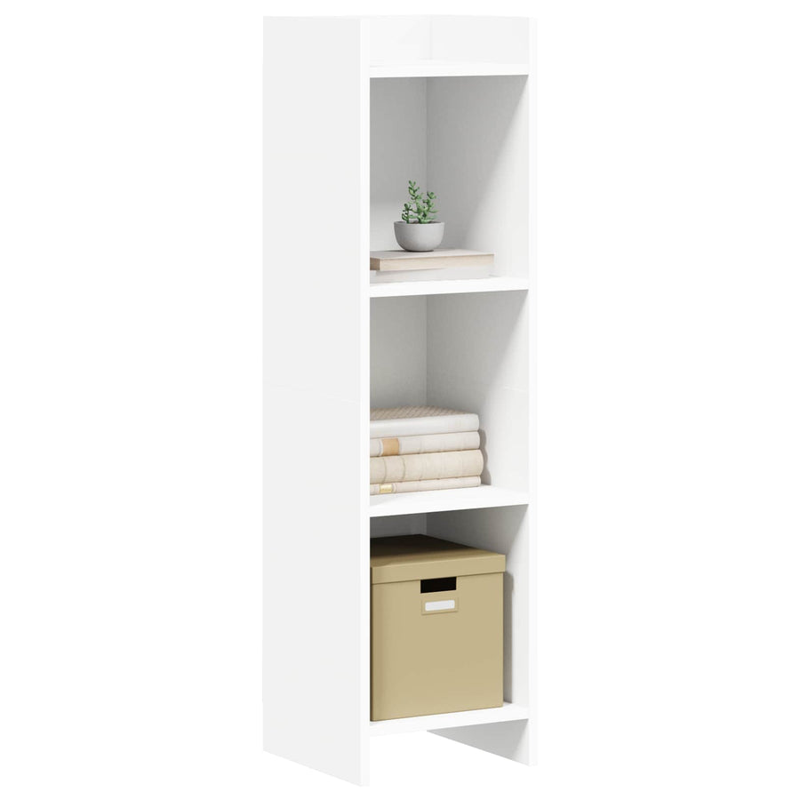 Boekenkast Wit 30 x 30 x 111 cm Bewerkt hout