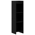 Bookshelf Black oak 30 x 30 x 111 cm Engineered wood