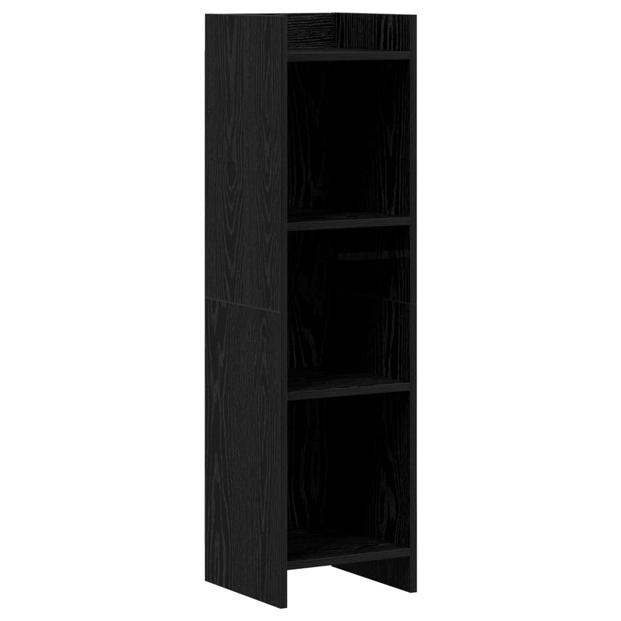 Boekenkast Zwart eiken 30 x 30 x 111 cm Bewerkt hout