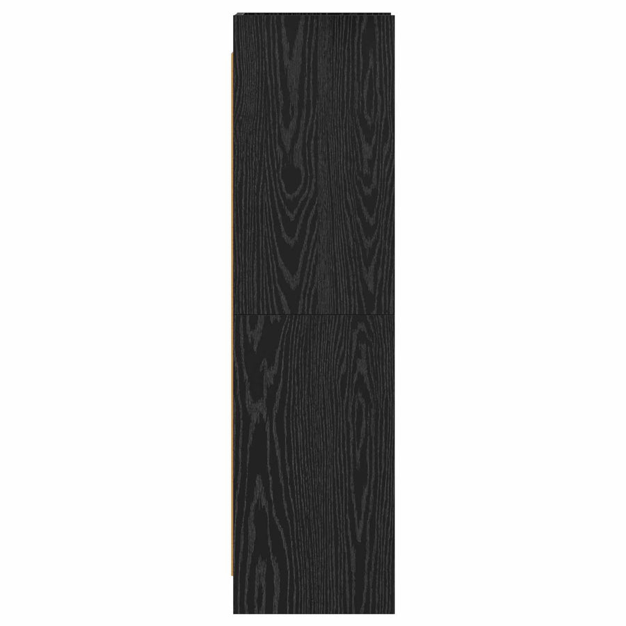 Boekenkast Zwart eiken 30 x 30 x 111 cm Bewerkt hout