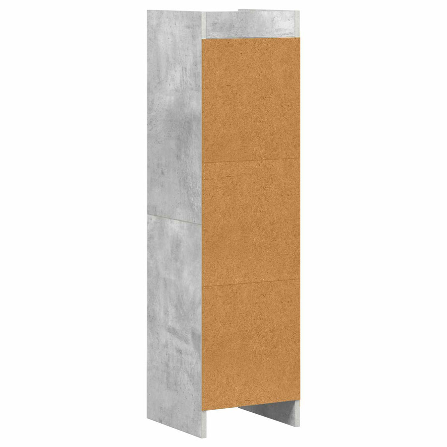 Boekenkast Concerte Grijs 30 x 30 x 111 cm Bewerkt hout