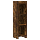 Boekenkast 30x30x111 cm bewerkt hout gerookt eiken