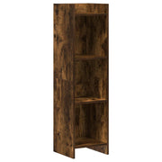 Boekenkast 30x30x111 cm bewerkt hout gerookt eiken