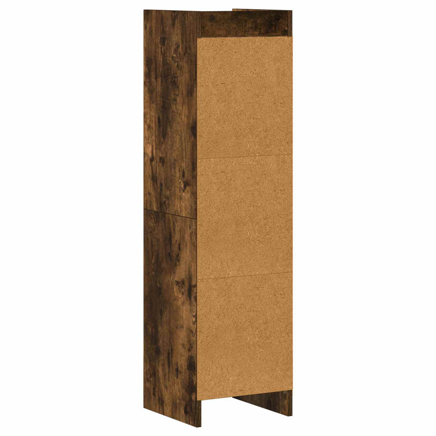 Boekenkast Gerookt eiken 30 x 30 x 111 cm Bewerkt hout