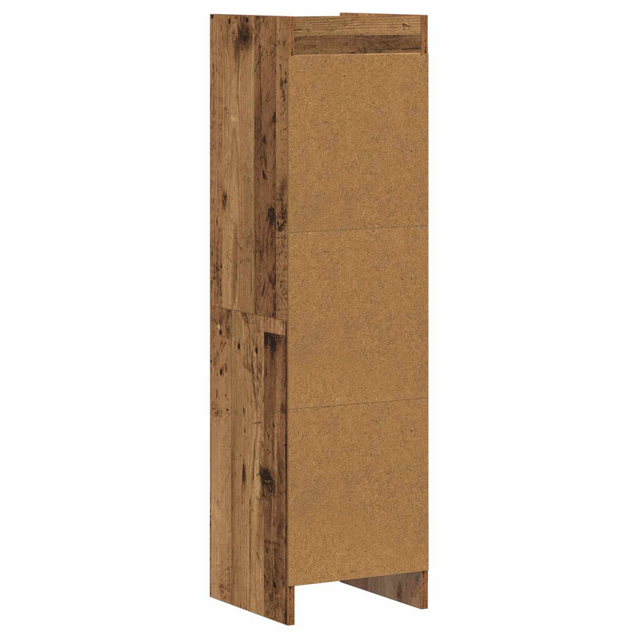 Boekenkast Oud hout 30 x 30 x 111 cm Bewerkt hout