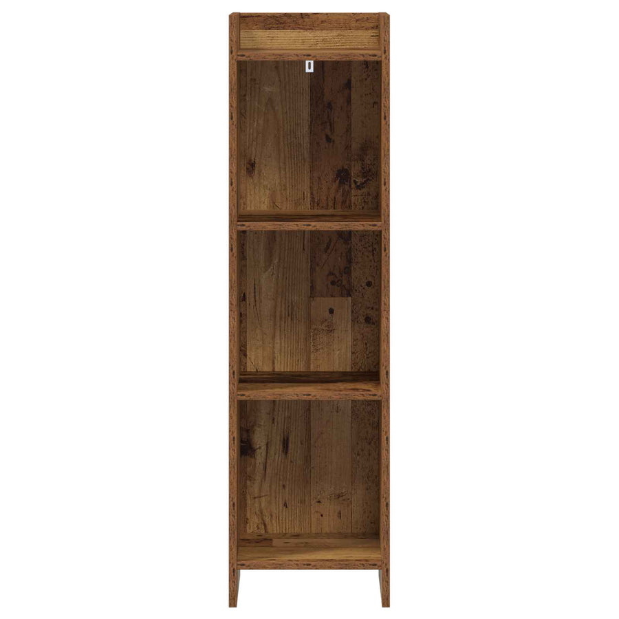 Boekenkast Oud hout 30 x 30 x 111 cm Bewerkt hout