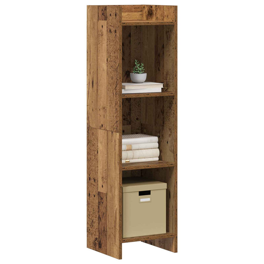 Boekenkast Oud hout 30 x 30 x 111 cm Bewerkt hout