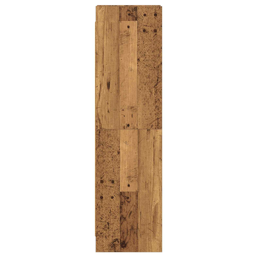 Boekenkast Oud hout 30 x 30 x 111 cm Bewerkt hout