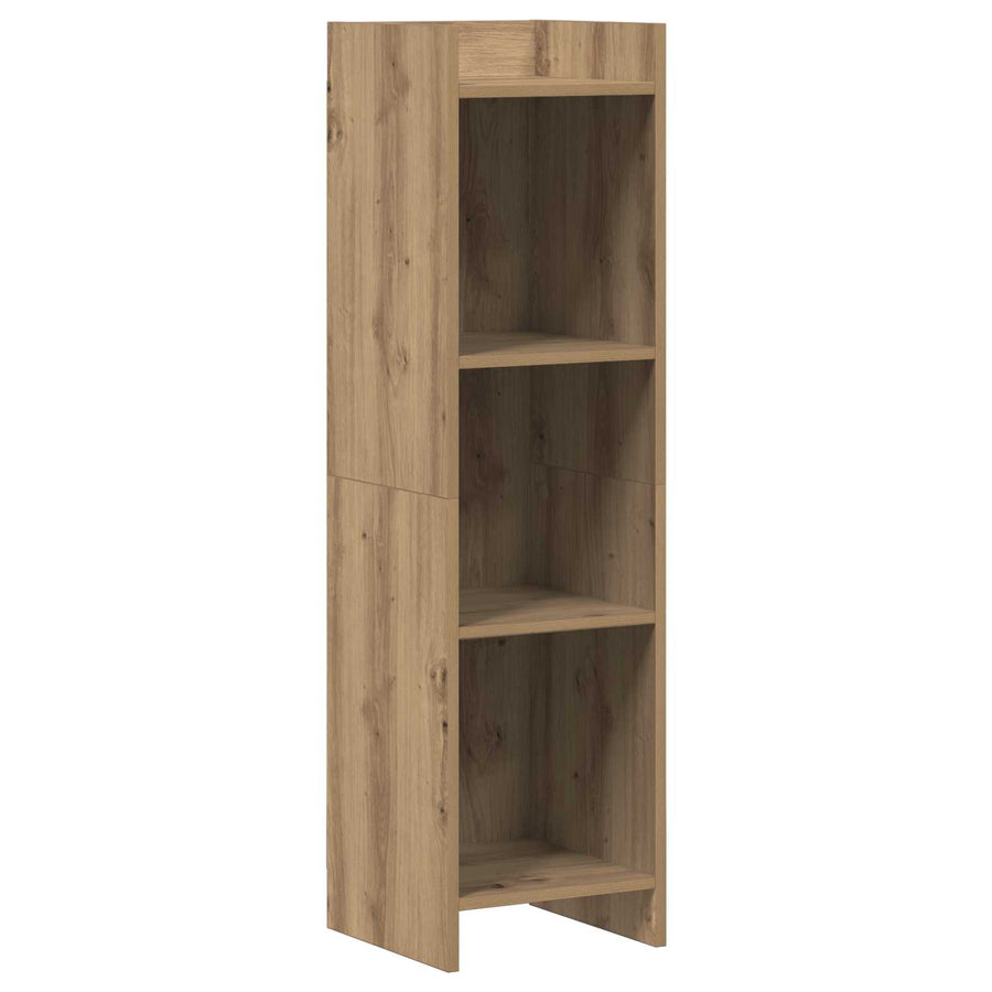 Boekenkast Artisanaal eiken 30 x 30 x 111 cm Bewerkt hout