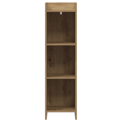 Boekenkast Artisanaal eiken 30 x 30 x 111 cm Bewerkt hout