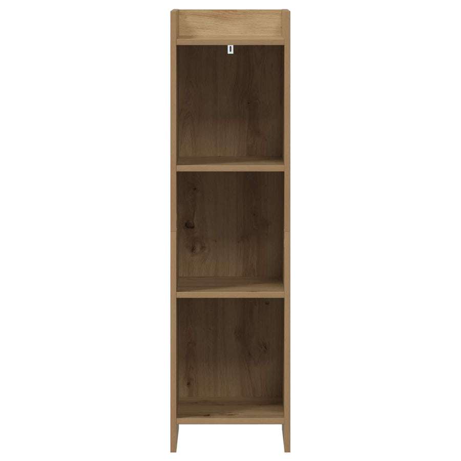 Boekenkast Artisanaal eiken 30 x 30 x 111 cm Bewerkt hout