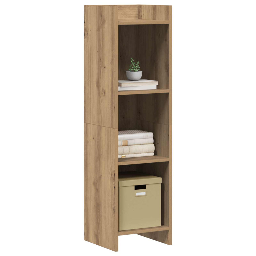 Boekenkast Artisanaal eiken 30 x 30 x 111 cm Bewerkt hout