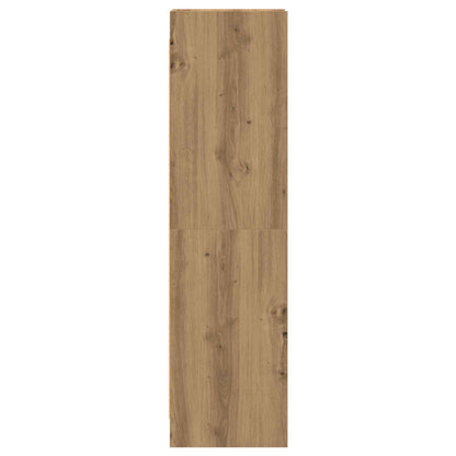 Boekenkast Artisanaal eiken 30 x 30 x 111 cm Bewerkt hout