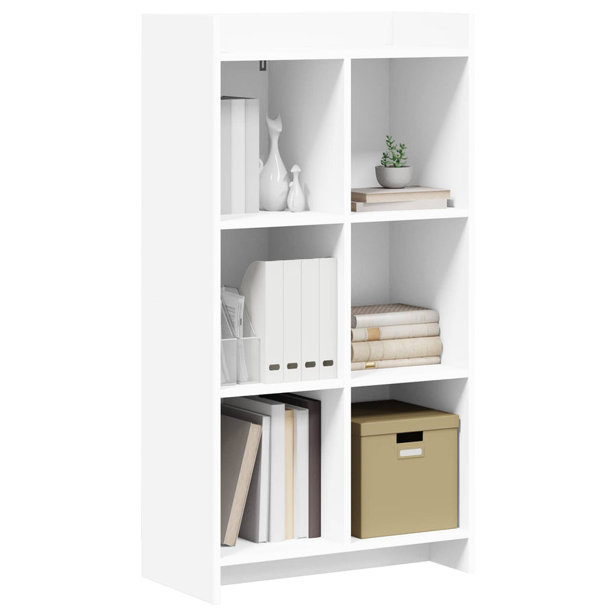 Boekenkast Wit 59 x 30 x 111 cm Bewerkt hout