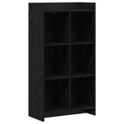 Bookshelf Black oak 59 x 30 x 111 cm Engineered wood