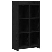 Boekenkast zwart eiken 59x30x111 cm