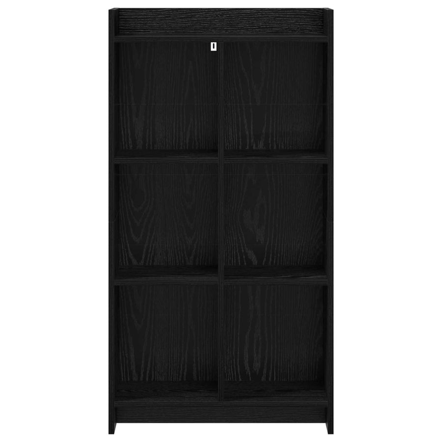 Boekenkast Zwart eiken 59 x 30 x 111 cm Bewerkt hout