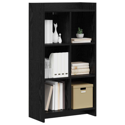 Boekenkast Zwart eiken 59 x 30 x 111 cm Bewerkt hout