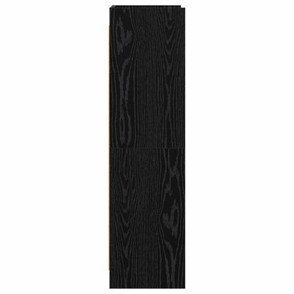 Boekenkast Zwart eiken 59 x 30 x 111 cm Bewerkt hout
