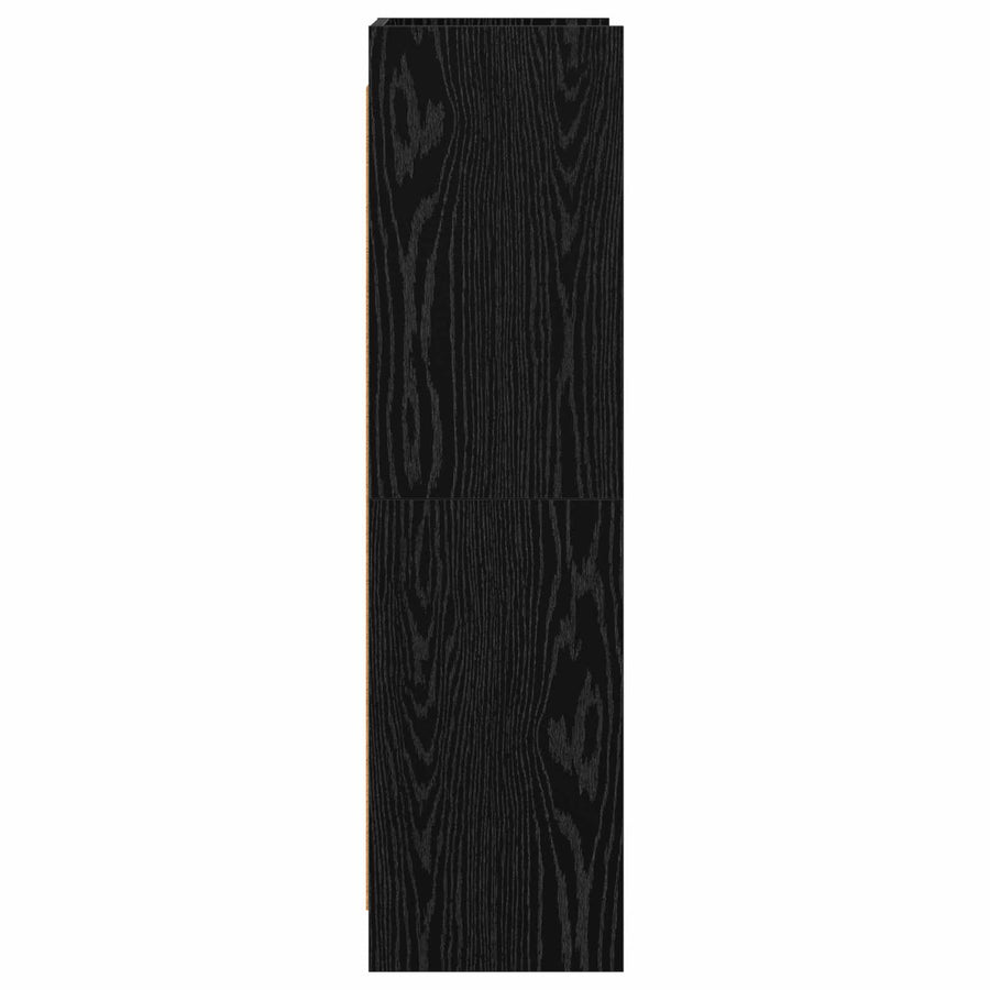 Boekenkast Zwart eiken 59 x 30 x 111 cm Bewerkt hout