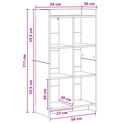 Boekenkast Sonoma Eiken 59 x 30 x 111 cm Bewerkt hout