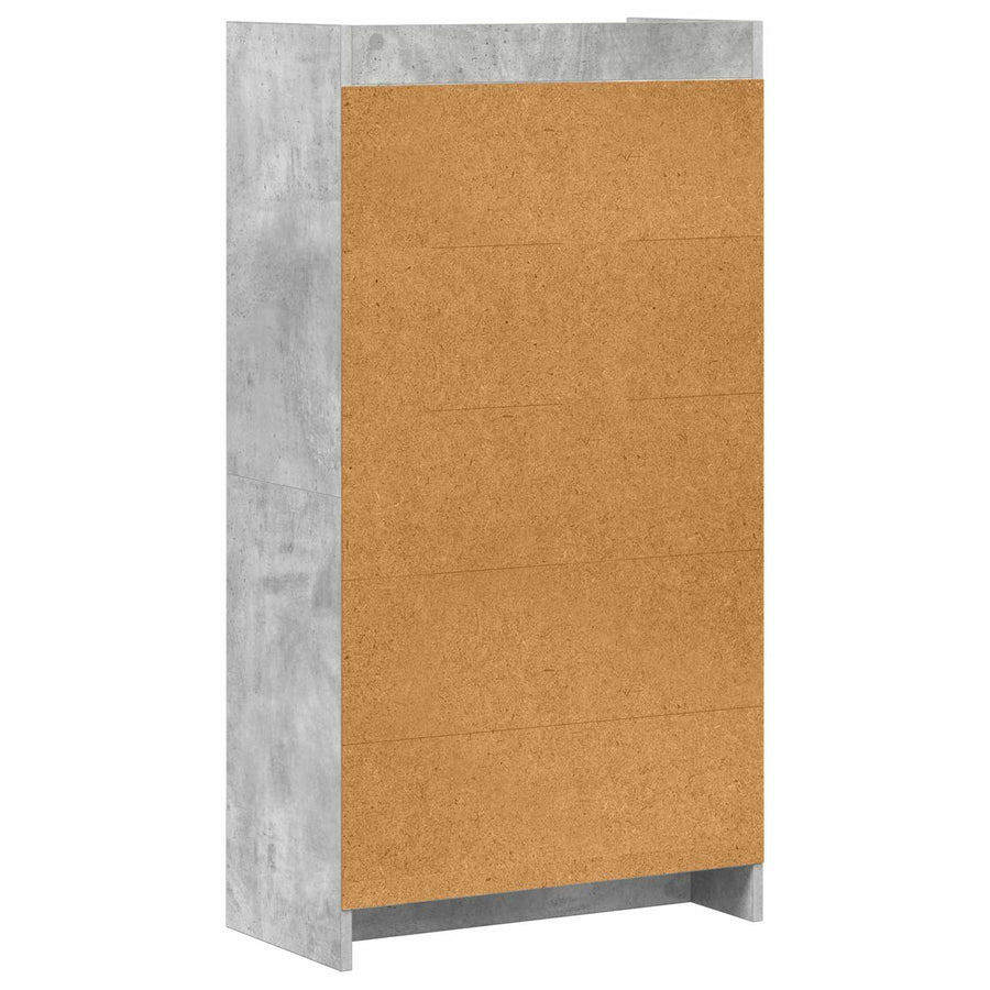 Boekenkast Concerte Grijs 59 x 30 x 111 cm Bewerkt hout