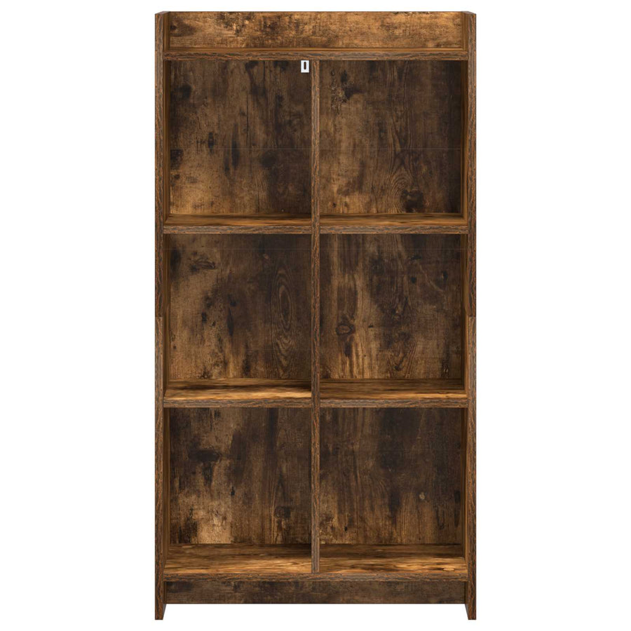 Boekenkast Gerookt eiken 59 x 30 x 111 cm Bewerkt hout