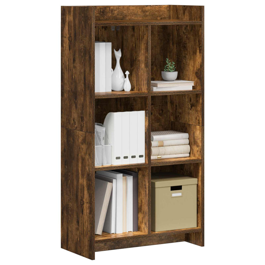 Boekenkast Gerookt eiken 59 x 30 x 111 cm Bewerkt hout