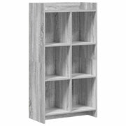 Boekenkast 59x30x111 cm grijs bewerkt hout