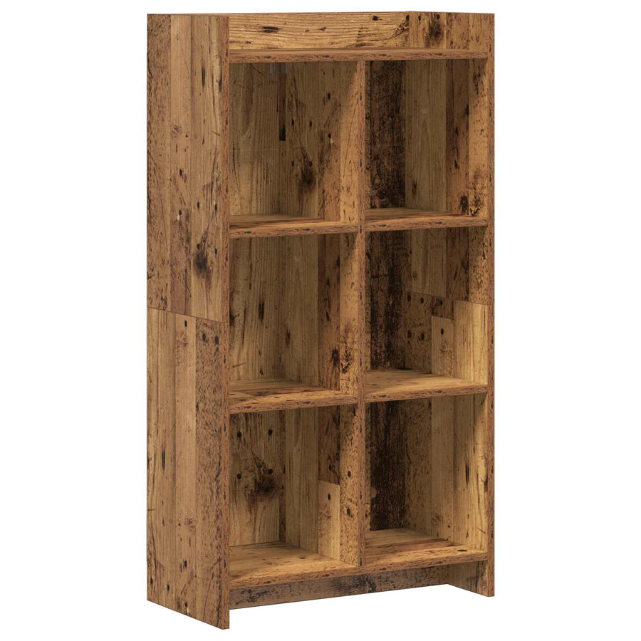 Boekenkast Oud hout 59 x 30 x 111 cm Bewerkt hout