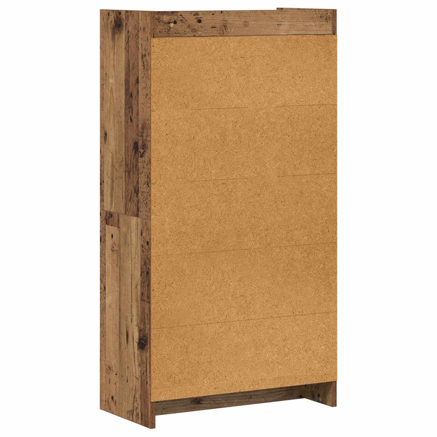 Boekenkast Oud hout 59 x 30 x 111 cm Bewerkt hout