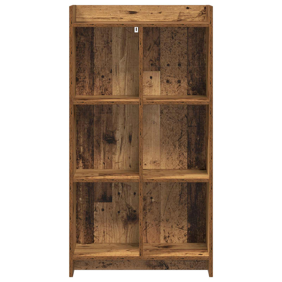 Boekenkast Oud hout 59 x 30 x 111 cm Bewerkt hout
