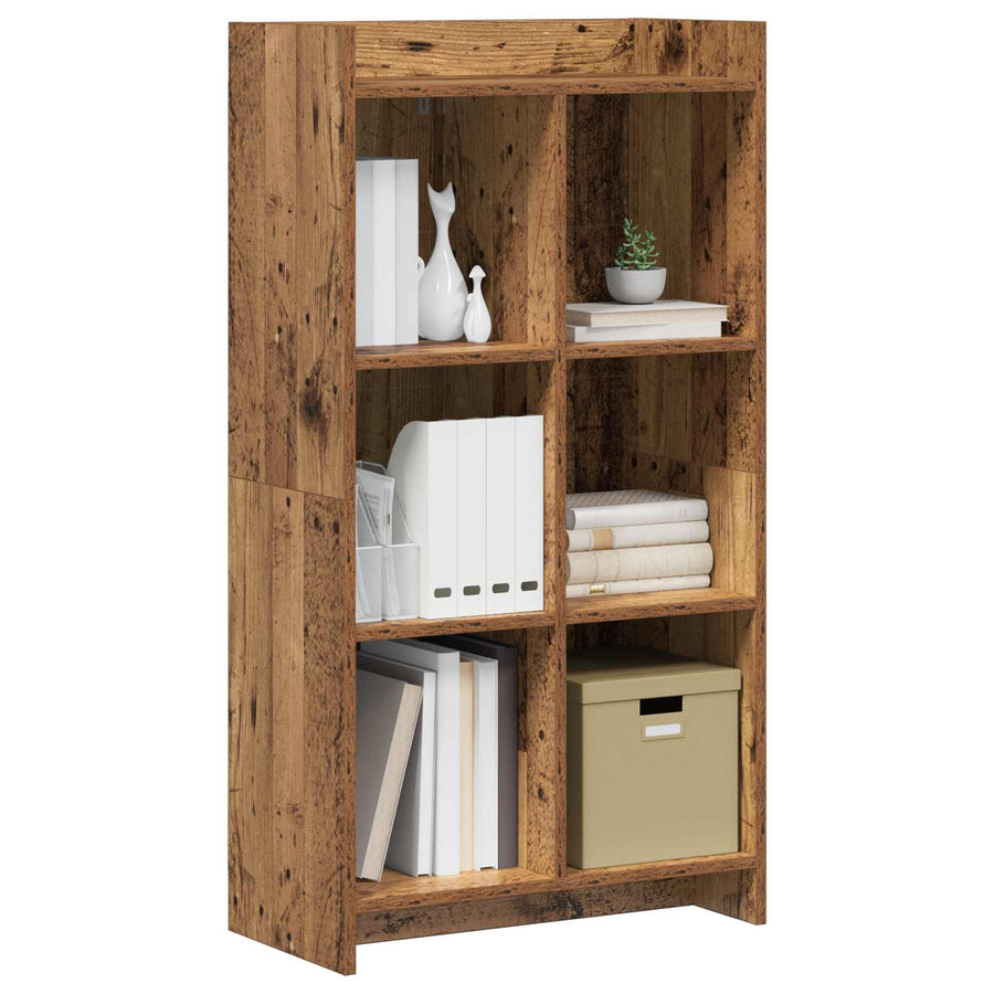 Boekenkast Oud hout 59 x 30 x 111 cm Bewerkt hout