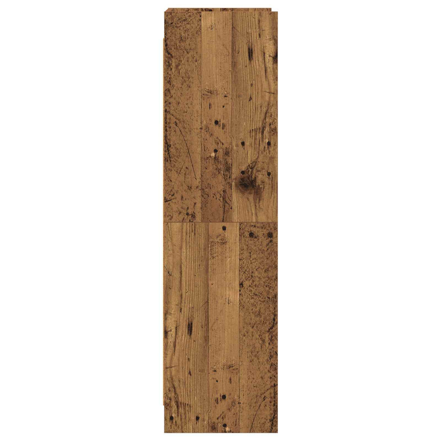 Boekenkast Oud hout 59 x 30 x 111 cm Bewerkt hout