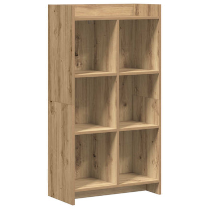 Boekenkast Artisanaal eiken 59 x 30 x 111 cm Bewerkt hout