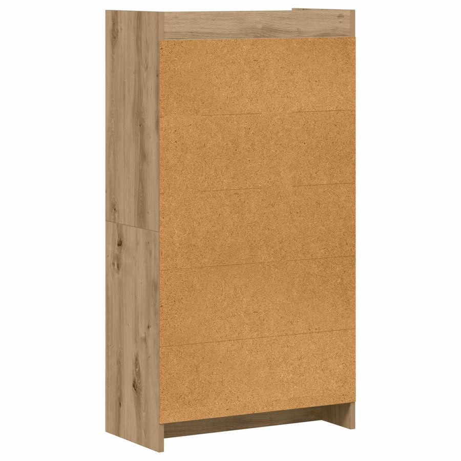 Boekenkast Artisanaal eiken 59 x 30 x 111 cm Bewerkt hout