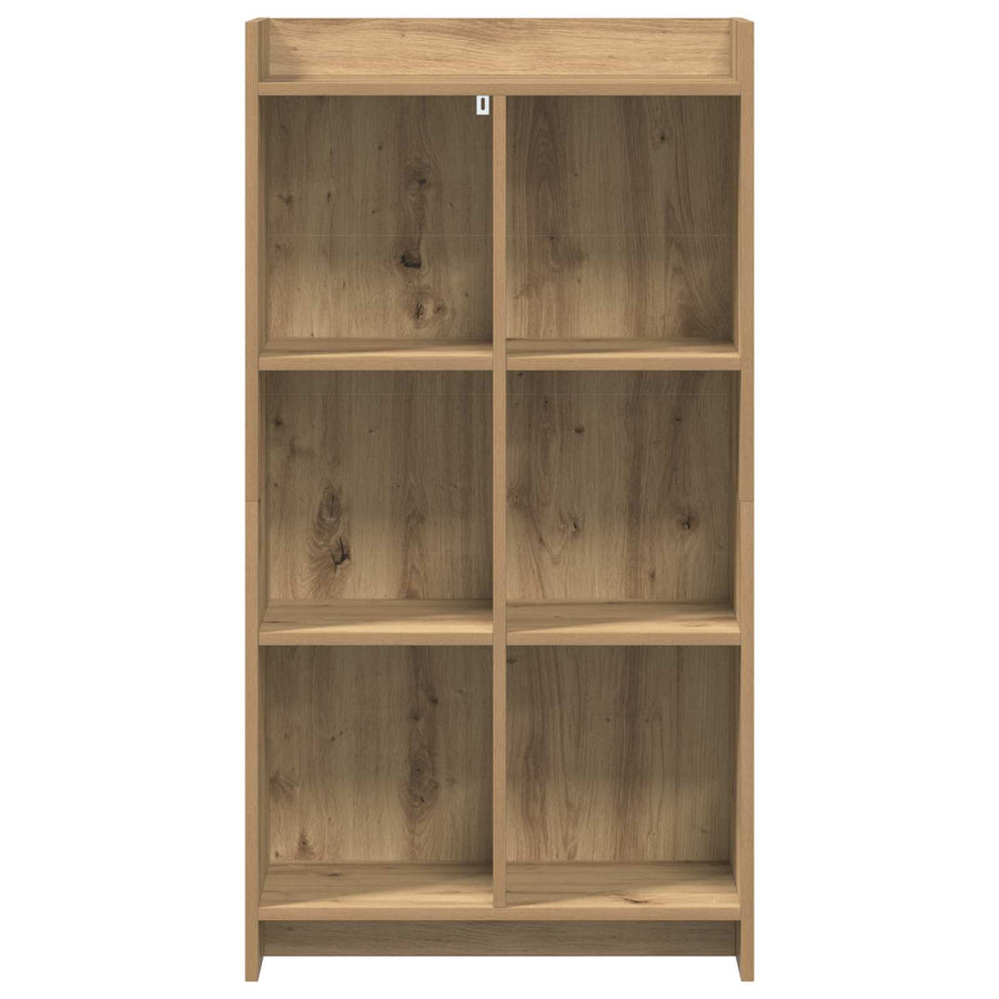 Boekenkast Artisanaal eiken 59 x 30 x 111 cm Bewerkt hout