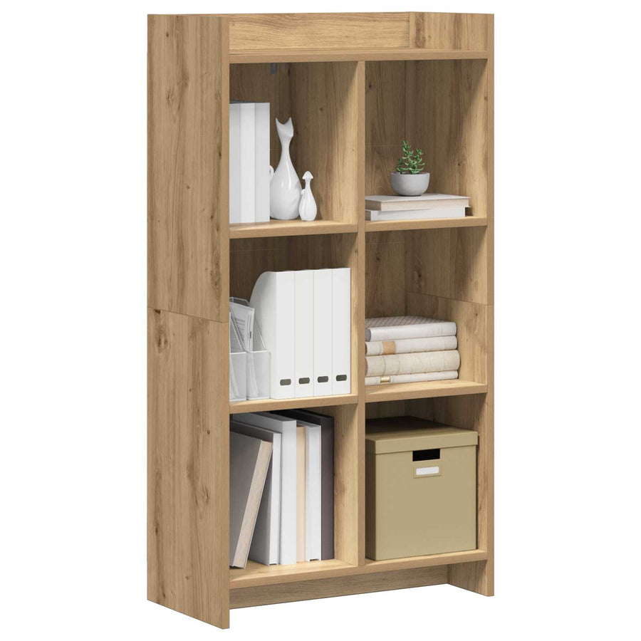 Boekenkast Artisanaal eiken 59 x 30 x 111 cm Bewerkt hout