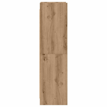 Boekenkast Artisanaal eiken 59 x 30 x 111 cm Bewerkt hout